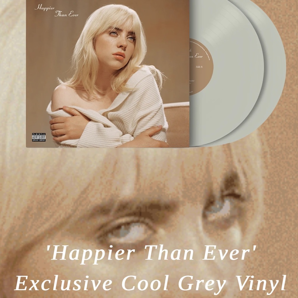 Billie Eilish Happier Than Ever Cool Grey Vinyl